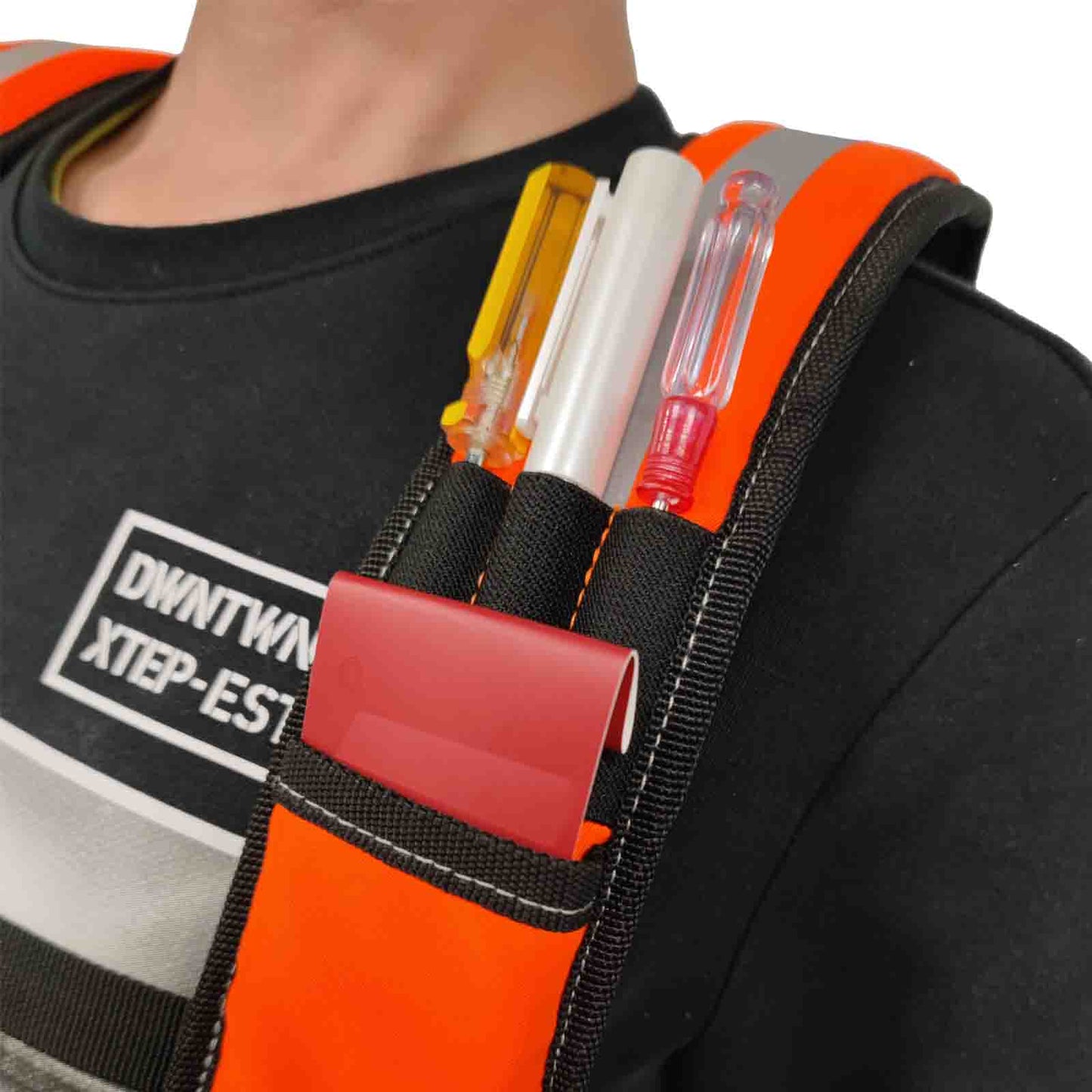 Reflective Tool Belt Suspenders Padded Heavy Duty Work Suspenders for Carpenter Electrician Work