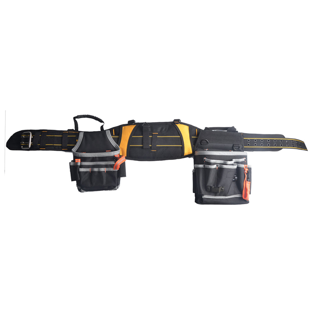 Padded work belt Comfortable Tool Belt with D rings,Heavy Duty Work Belts with handle strap for electrical,construction,plumber,carpenter