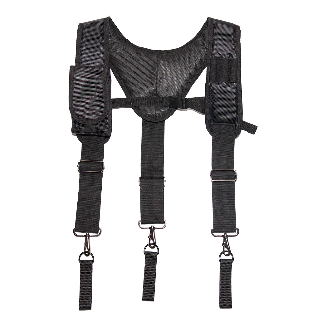 3 Point Padded Tool Belt Suspenders for Men,Heavy Duty Construction Suspenders with Tool Belt Loops