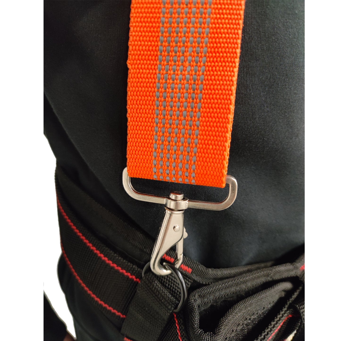 Reflective Tool Belt Suspenders Padded Heavy Duty Work Suspenders for Carpenter Electrician Work