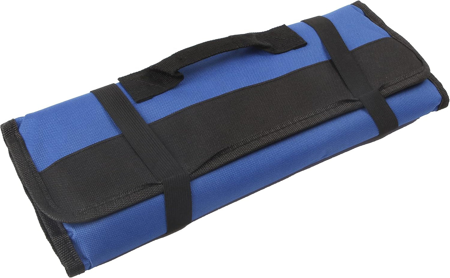 22 pocket Tool Roll Bag Canvas Wrench Roll Up Pouch Screwdriver Pliers Roller Compartments Organizers Tool Roll Organizer For Mechanic,Electrician