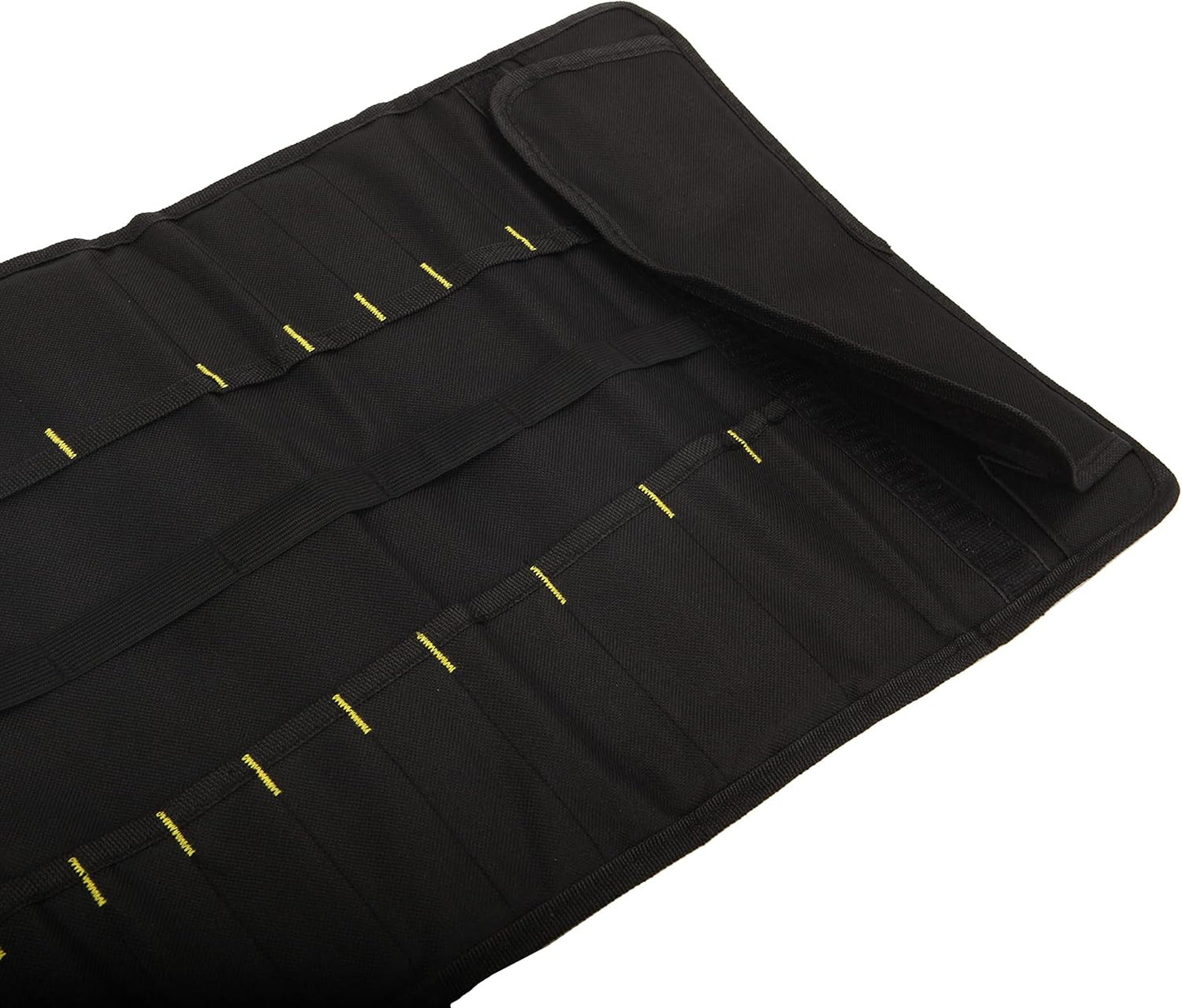 22 pocket Tool Roll Bag Canvas Wrench Roll Up Pouch Screwdriver Pliers Roller Compartments Organizers Tool Roll Organizer For Mechanic,Electrician