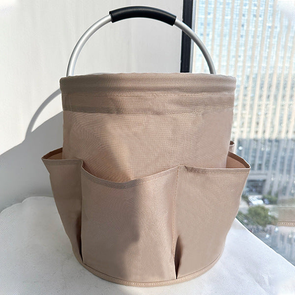 Collapsible Garden Tool Basket , 17L Garden Tool Organizer Gardening Storage Bag Gardening Organizer Bag Carrier, Waterproof Garden Tote Bag for Garden Tools