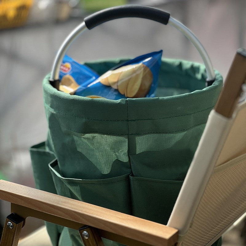 Collapsible Garden Tool Basket , 17L Garden Tool Organizer Gardening Storage Bag Gardening Organizer Bag Carrier, Waterproof Garden Tote Bag for Garden Tools