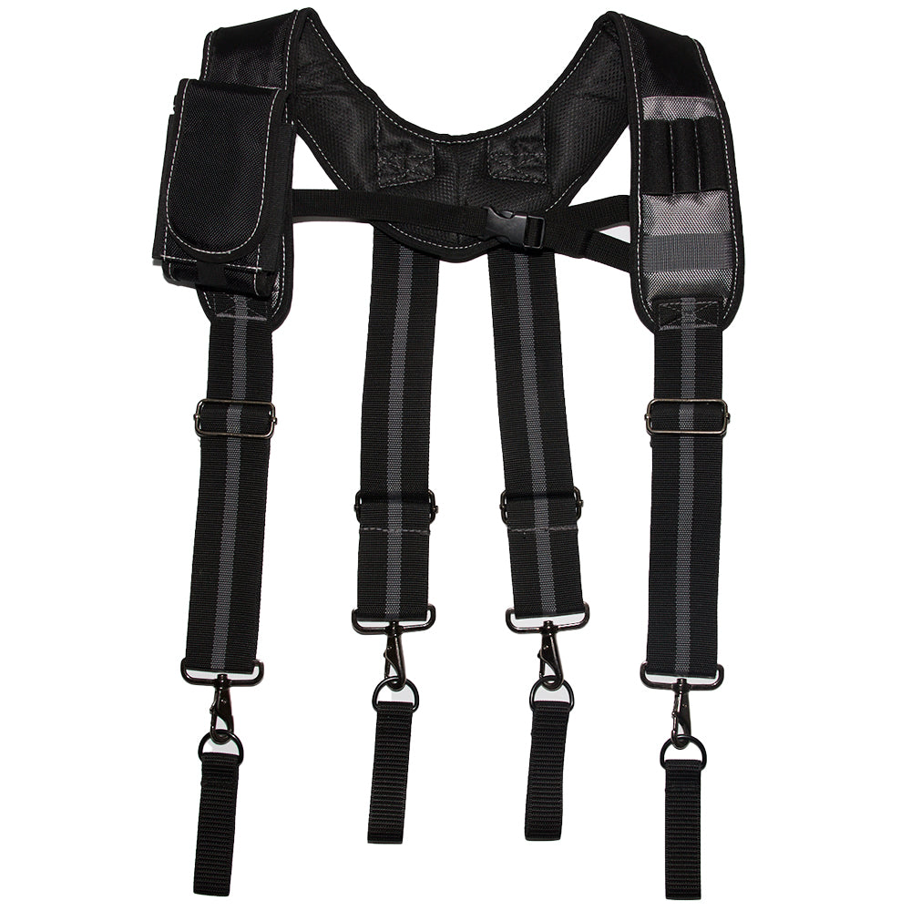 Tool Belt Suspenders Construction Work Suspenders with detachable phone holder comfortable foam shoulder pad