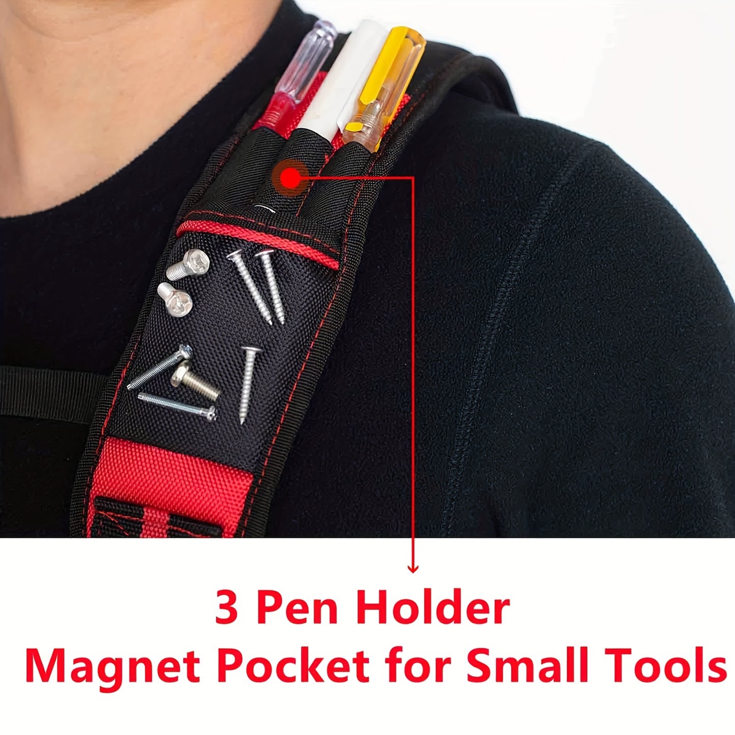 Tool Belt Suspenders With Large Phone Holder, Pencil Holder Suspenders Padded Work belt Suspenders for Carpenter Electrician Roofing Farmer