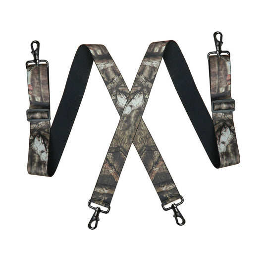 Camo Suspenders Camouflage Men Work Suspenders X-Type 4 Hooks Adjustable Men  Elastic 2 inch Wide Braces