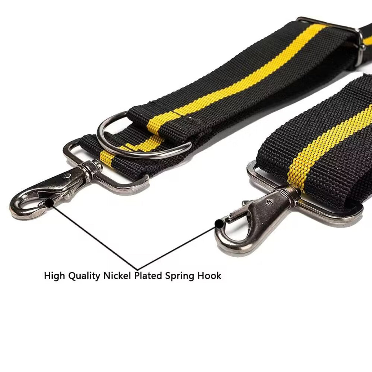 Tool Belt Suspenders With Large Phone Holder, Pencil Holder Suspenders Padded Work belt Suspenders for Carpenter Electrician Roofing Farmer