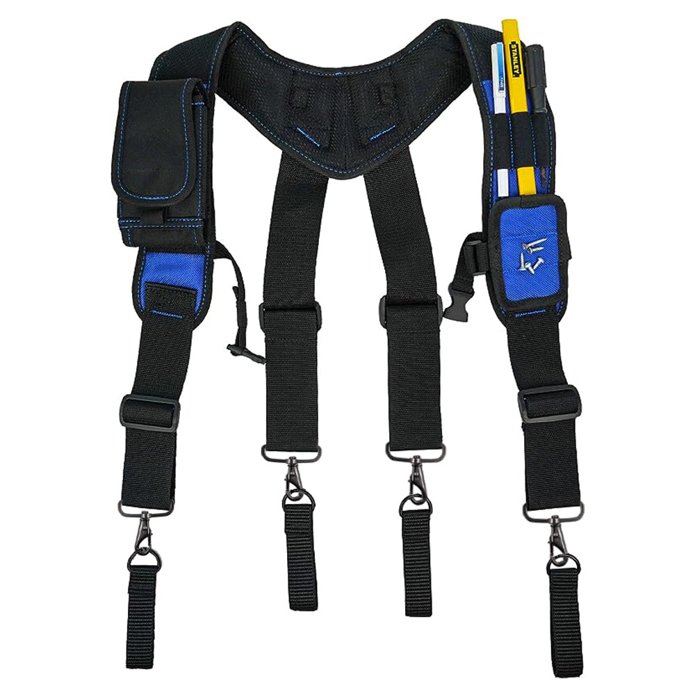 Work Belt Suspender Tool Belt Suspenders with Magnetic Wristband, Heavy Duty Tool Belt Suspenders for Electrician,carpenter,contractor,framer
