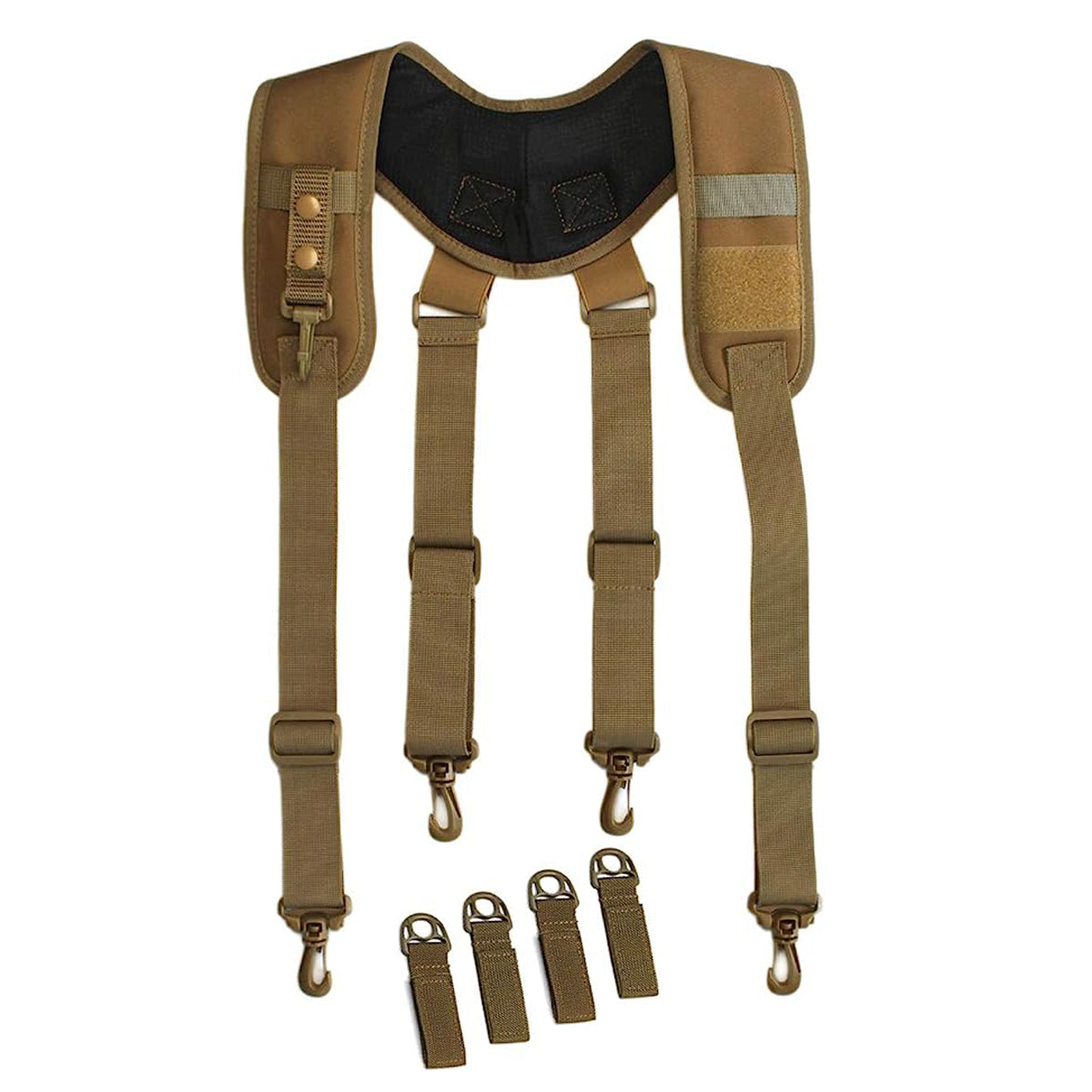 Tactical Duty Belt Harness Suspenders Padded Tool Belt Suspender Heavy Duty Work Suspenders for Men