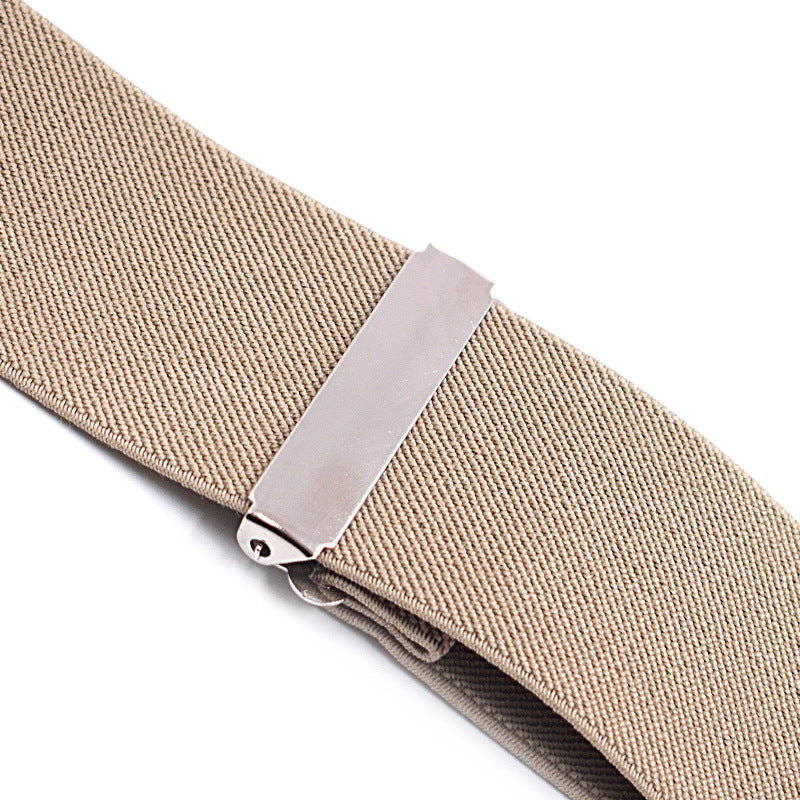 Heavy Duty Work Suspenders for Men, 2 Inch Wide Adjustable Elastic X Back Suspender