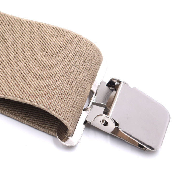 Heavy Duty Work Suspenders for Men, 2 Inch Wide Adjustable Elastic X Back Suspender