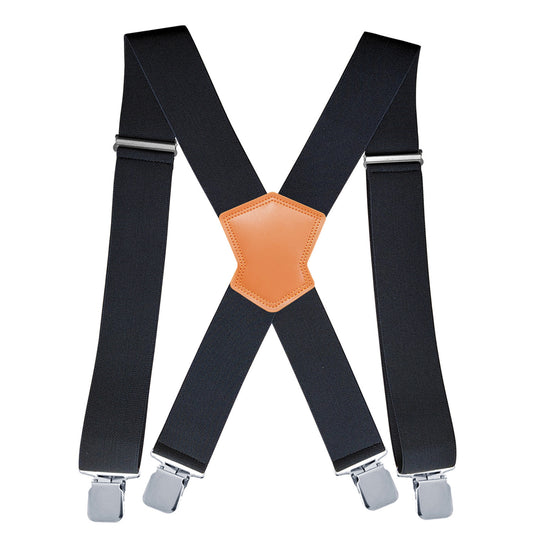 Men's Utility Suspender 2 inch Elastic Suspenders Heavy-Duty Work Suspenders, Suspenders with strong metal clips, Men Suspender for Pants, Men's Suspender for Jeans