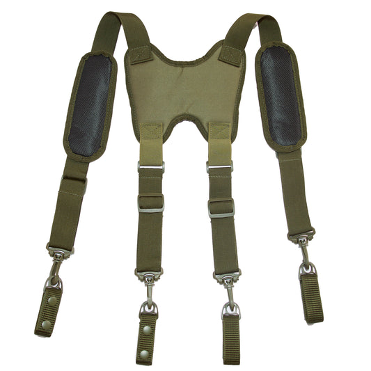 Police Suspender for Duty Belt Tactical Suspenders for Law Enforcement with Padded Adjustable Shoulder